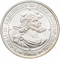 купить Португалия 50 эскудо (escudos) 1968 "500 лет со дня рождения Педру Алвариша Кабрала"