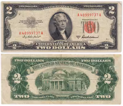 купить США 2 доллара 1953