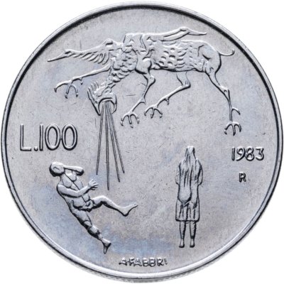 купить Сан-Марино 100 лир (lire) 1983 "Ядерная угроза"