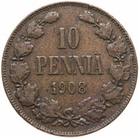 купить 10 пенни (pennia) 1908