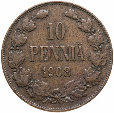 купить 10 пенни (pennia) 1908