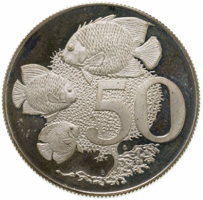 купить Каймановы острова 50 центов (cents) 1974