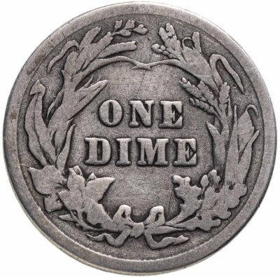 купить США 10 центов (дайм, one dime) 1914 Barber Dime Без отметки монетного двора