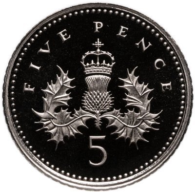 купить Великобритания 5 пенсов 1995