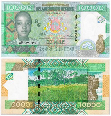 купить Гвинея 10000 франков 2007 (Pick 42а)