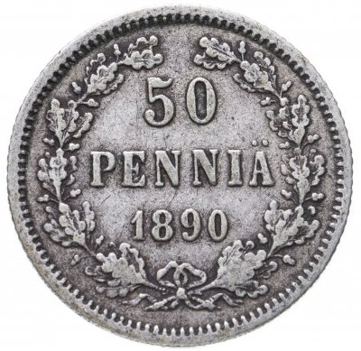 купить 50 пенни 1890 L, монета для Финляндии