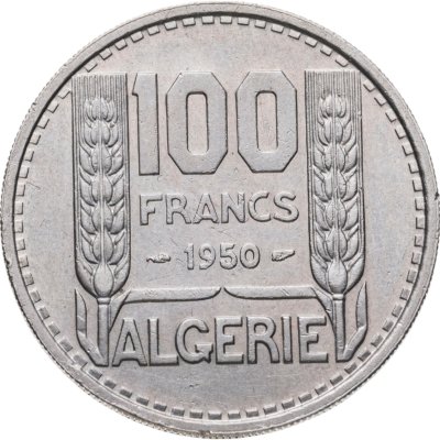 купить Алжир 100 франков (francs) 1950