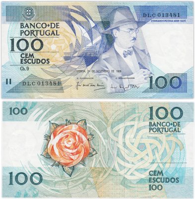 купить Португалия 100 эскудо 1988 (Pick 179f) (24.11.1988)