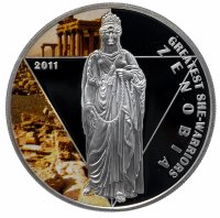 купить Того 500 франков CFA 2011 "Великие женщины воительницы - Зенобия" в футляре, с сертификатом