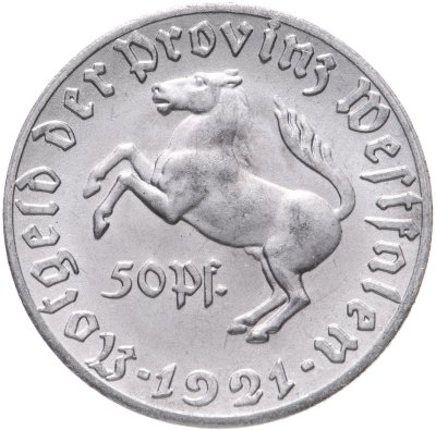 купить Германия, Вестфалия 50 пфеннигов 1921 "Генрих Фридрих Штейн" нотгельд