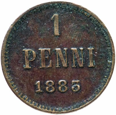 купить 1 пенни (penni) 1883, монета для Финляндии
