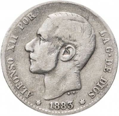 купить Испания 1 песета (peseta) 1883
