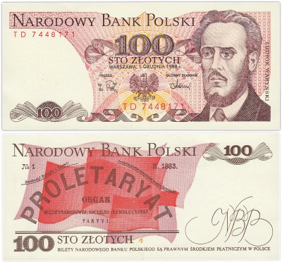 купить Польша 100 злотых 1988