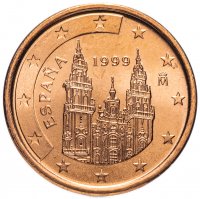 Купить Испания 1 цент (cent) 1999
