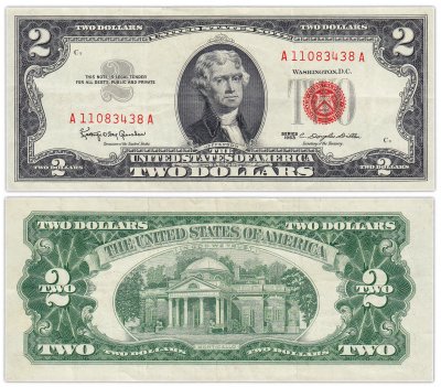 купить США 2 доллара 1963 (Pick 382a)