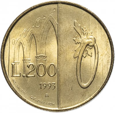 купить Сан-Марино 200 лир (lire) 1993
