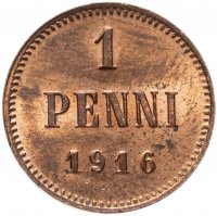 Купить 1 пенни (penni) 1916
