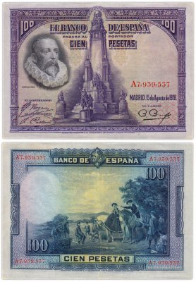 купить Испания 100 песет 1928 (Pick 76)