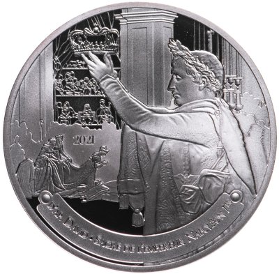 купить Франция 10 евро (euro) 2021 "Коронация Наполеона I Бонапарта", в футляре с сертификатом