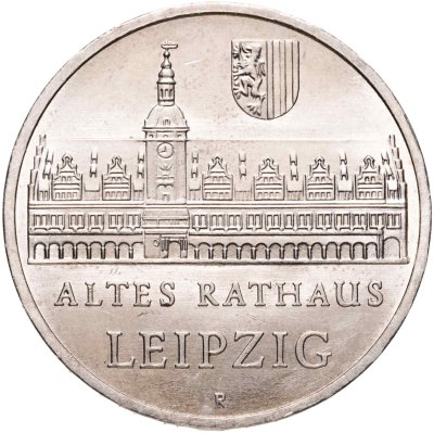 купить Германия (ГДР) 5 марок 1984 Старая Ратуша в Лейпциге
