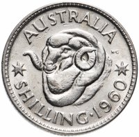 Купить Австралия 1 шиллинг (shilling) 1960