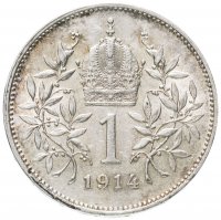 купить Австро-Венгрия 1 крона 1914 год для Австрии