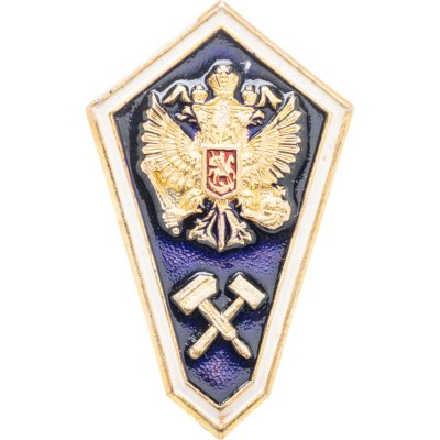 купить Нагрудный знак выпускника (т.н. поплавок) техникума Россия, винтовой