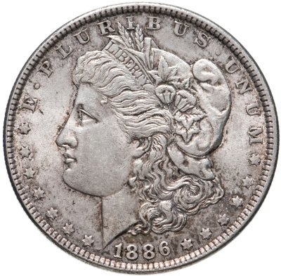 купить США 1 доллар (dollar) 1886 Доллар Моргана Без отметки монетного двора