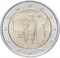 Купить Австрия 2 евро 2016 "200 лет Национальному Банку"