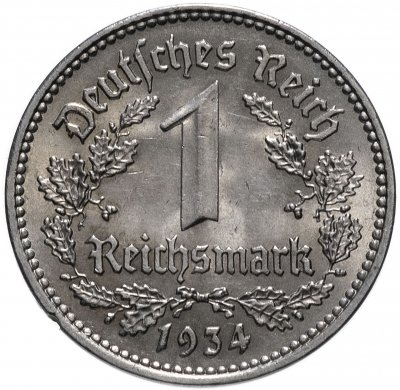 купить Нацистская Германия (Третий рейх) 1 рейхсмарка 1934 А
