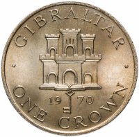 Купить Гибралтар 1 крона (crown) 1970