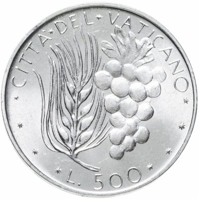 купить Ватикан 500 лир 1975