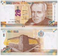 купить Перу 20 солей 2018 (Pick 193а)