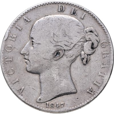 купить Великобритания 1 крона (crown) 1847
