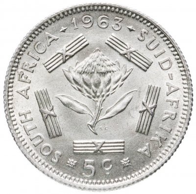 купить ЮАР 5 центов (cents) 1963