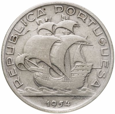купить Португалия 10 эскудо (escudos) 1954