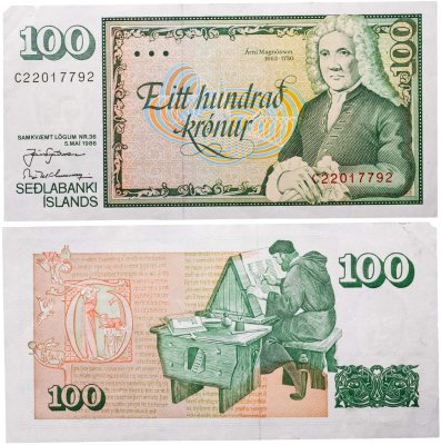 купить Исландия 100 крон 1986 год