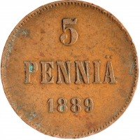 Купить Для Финляндии 5 пенни 1889
