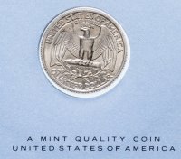 Купить Серия "Птицы на монетах мира" - США 25 центов (квотер, 1/4 доллара, quarter dollar) 1979 (в буклете)