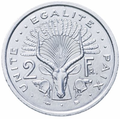 купить Джибути 2 франка (francs) 1996