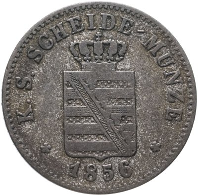 купить Германия, Саксония 2 новых гроша 1856