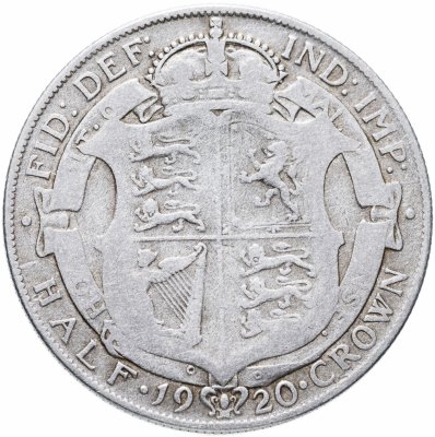 купить Великобритания 1/2 кроны (crown) 1920