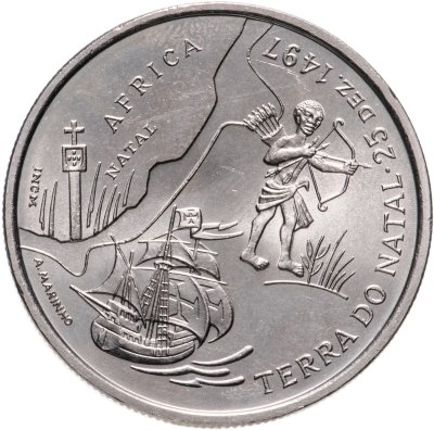 купить Португалия 200 эскудо (escudos) 1998 "Путешествие Васко да Гамы в Индию 1498 года - Южная Африка, Наталь"