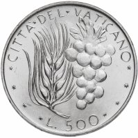 Купить Ватикан 500 лир 1972
