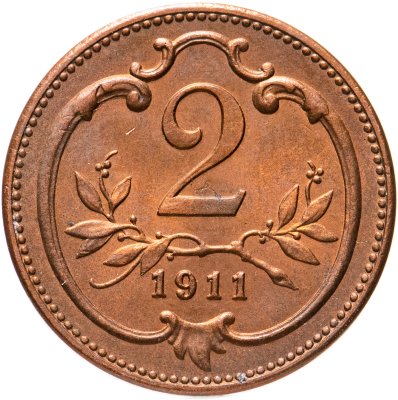 купить Австрия 2 геллера (heller) 1911