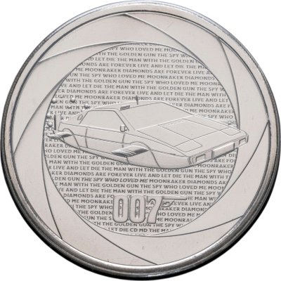 купить Великобритания 5 фунтов 2023 60 лет Джеймсу Бонду 007. Шпион, который меня любил /Lotus Esprit/