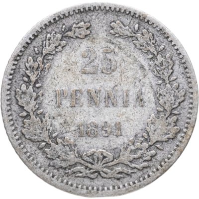 купить 25 пенни (pennia) 1891 L Российская Финляндия