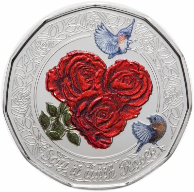 купить Острова Кука 1 доллар 2011 "Розы"