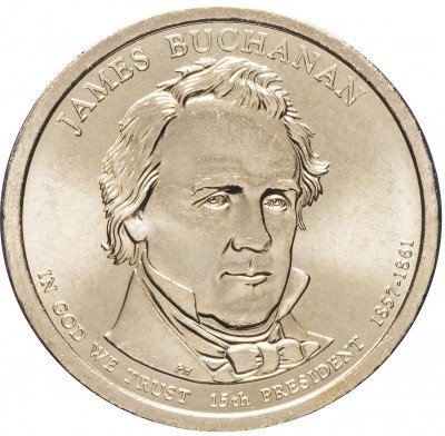 купить США 1 доллар 2010 P "15-й президент США - Джеймс Бьюкенен"