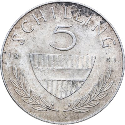 купить Австрия 5 шиллингов (shilling) 1961